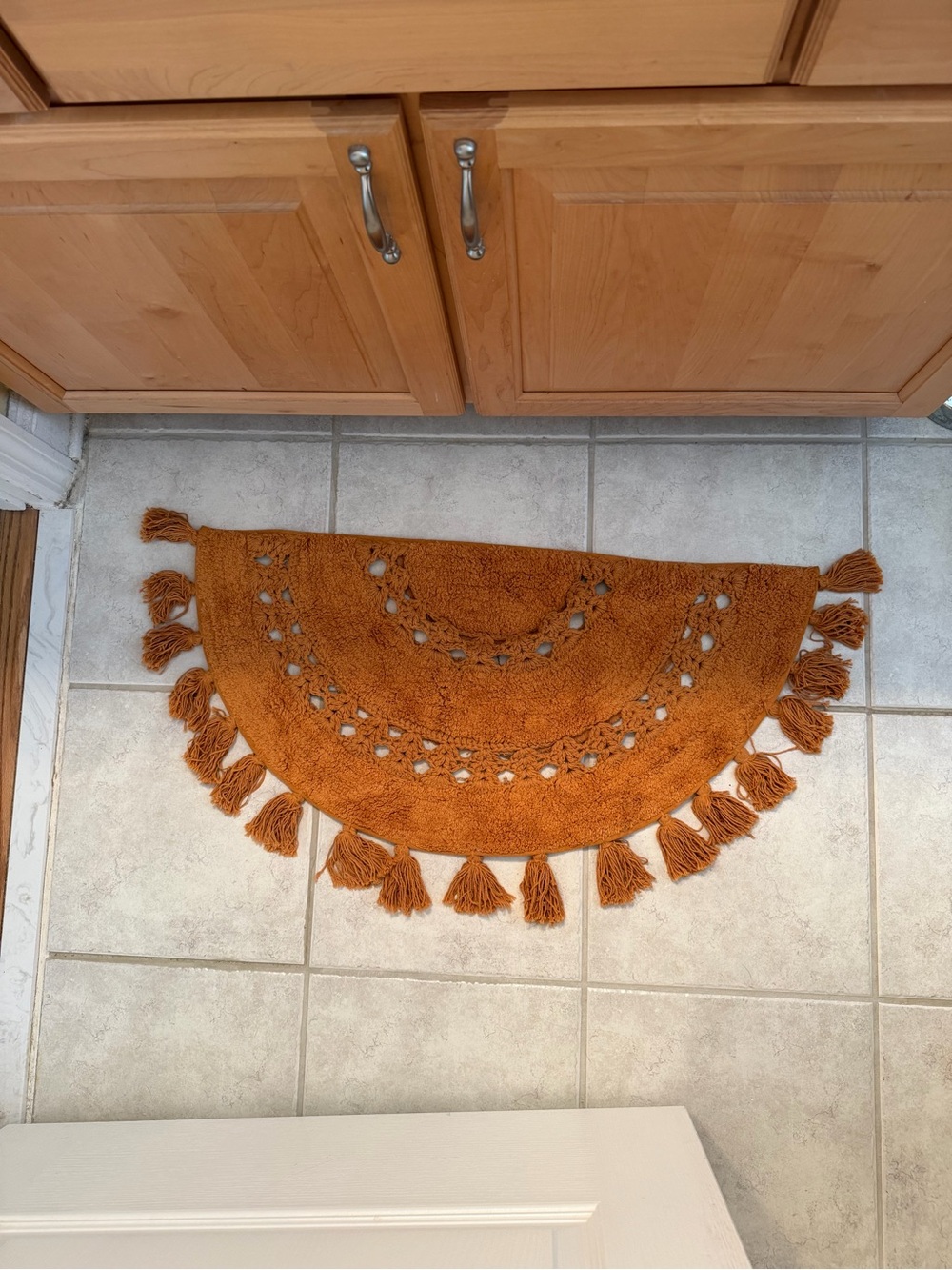 Urban Outfitters Burnt Orange Bath Mat